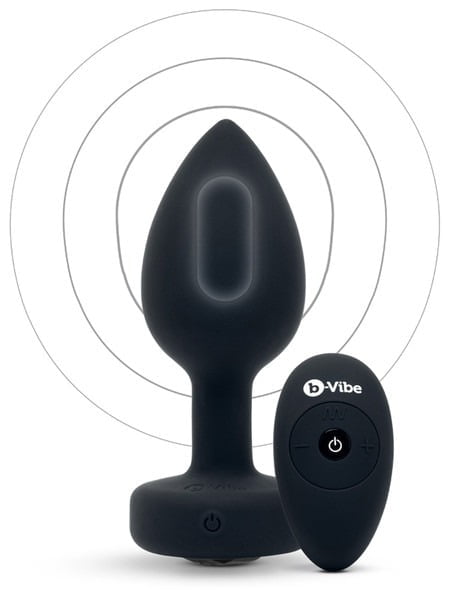 b-Vibe Vibrating Jewels Remote Control  Butt Plug M/L