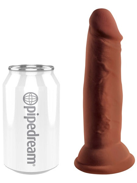 King Cock Plus 6" Triple Density Cock - Brown