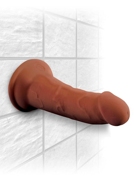 King Cock Plus 6" Triple Density Cock - Brown