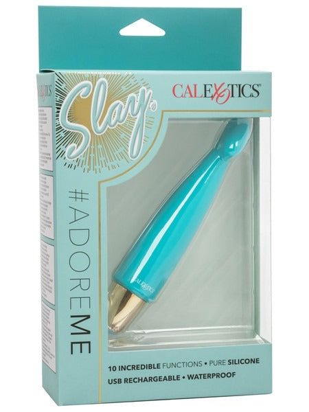 CalExotics Slay Adore Me Silicone Rechargeable Stimulator - Vibrating Bullet - Australia - Sexy Devil