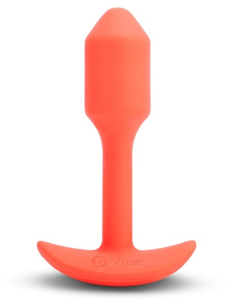 b-Vibe Vibrating Snug Plug Small - Orange - Anal Plug - Australia - Sexy Devil