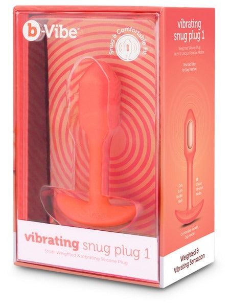 b-Vibe Vibrating Snug Plug Small - Orange - Anal Plug - Australia - Sexy Devil