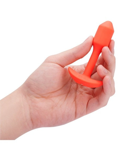 b-Vibe Vibrating Snug Plug Small - Orange - Anal Plug - Australia - Sexy Devil