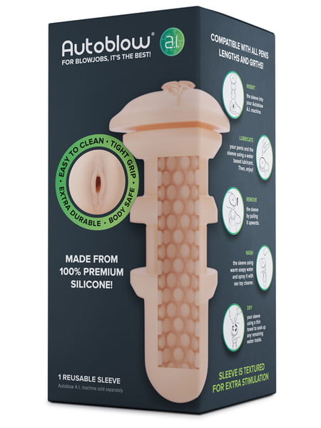 Autoblow A.I. Silicone Sleeve Accessory - Flesh Vagina