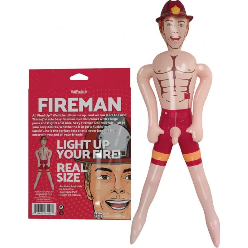 Hott Products Unlimited Real Size Blow Up Sex Dolls - Fireman