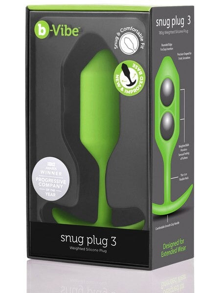 b-Vibe Snug Plug 3 - Lime - Anal Plug - Australia - Sexy Devil