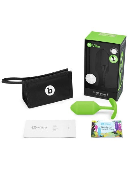 b-Vibe Snug Plug 3 - Lime - Anal Plug - Australia - Sexy Devil