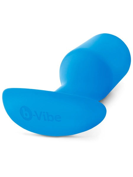 B-Vibe Snug Plug 5 Weighted Silicone Plug - Blue