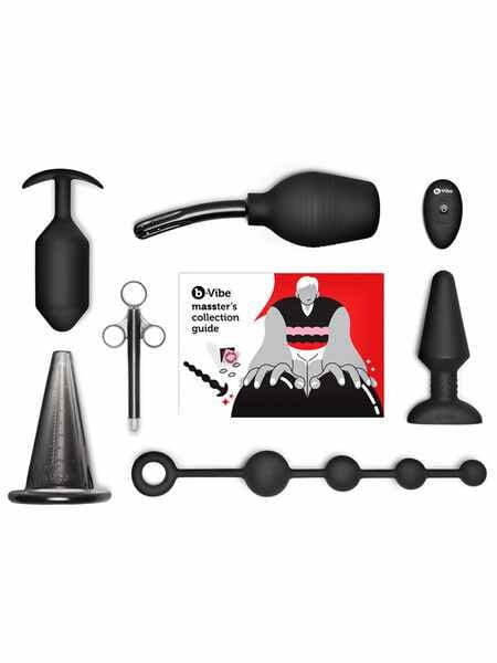 b-Vibe Advanced Massters Degree Edition Anal Set Black