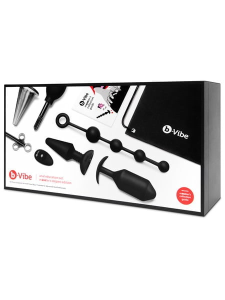 b-Vibe Advanced Massters Degree Edition Anal Set Black