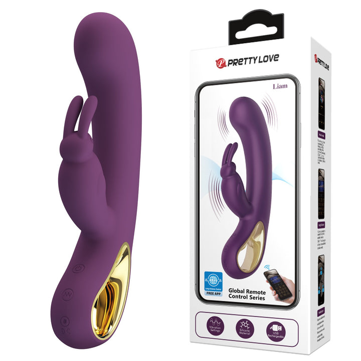 Pretty Love Liam Rechargeable Rabbit Vibrator with App Control