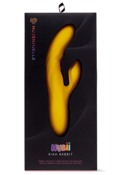 Nu Sensuelle Nubii Kiah Rechargeable Rabbit Vibrator - Yellow