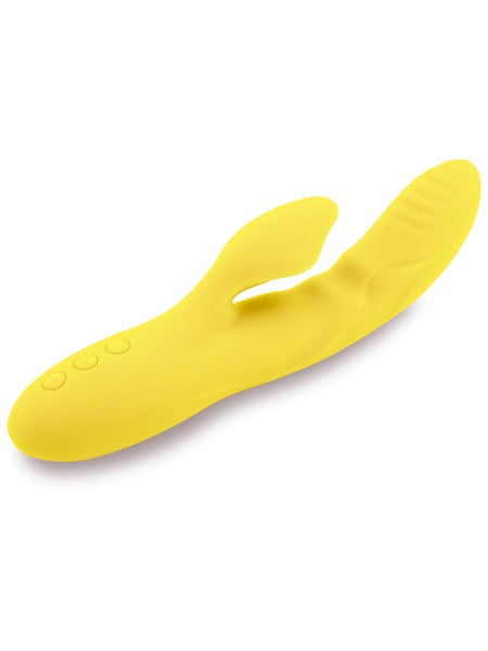 Nu Sensuelle Nubii Kiah Rechargeable Rabbit Vibrator - Yellow