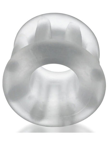 hunkyjunk by Oxballs Gyroballs Ball Stretcher Cockring - Clear Ice