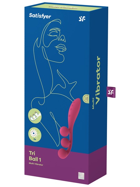 Satisfyer Tri Ball 1 - Red Rechargeable 3-Motor Vibrator