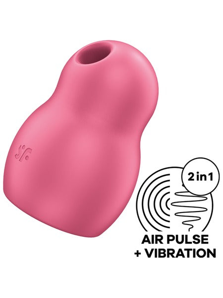 Satisfyer Pro To Go 1  Air Pulse Clitoral Stimulator + Vibration - Red