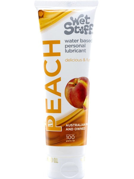 Wet Stuff Flavoured Waterbased Lube Peach - 100g Tube