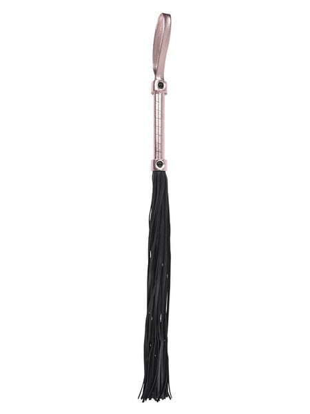 Sportsheets Sex & Mischief Brat Flogger - Rose Gold & Black