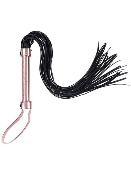 Sportsheets Sex & Mischief Brat Flogger - Rose Gold & Black