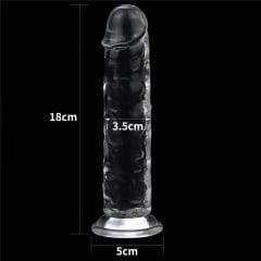 Lovetoy Products Flawless Clear 7" Dildo - Clear