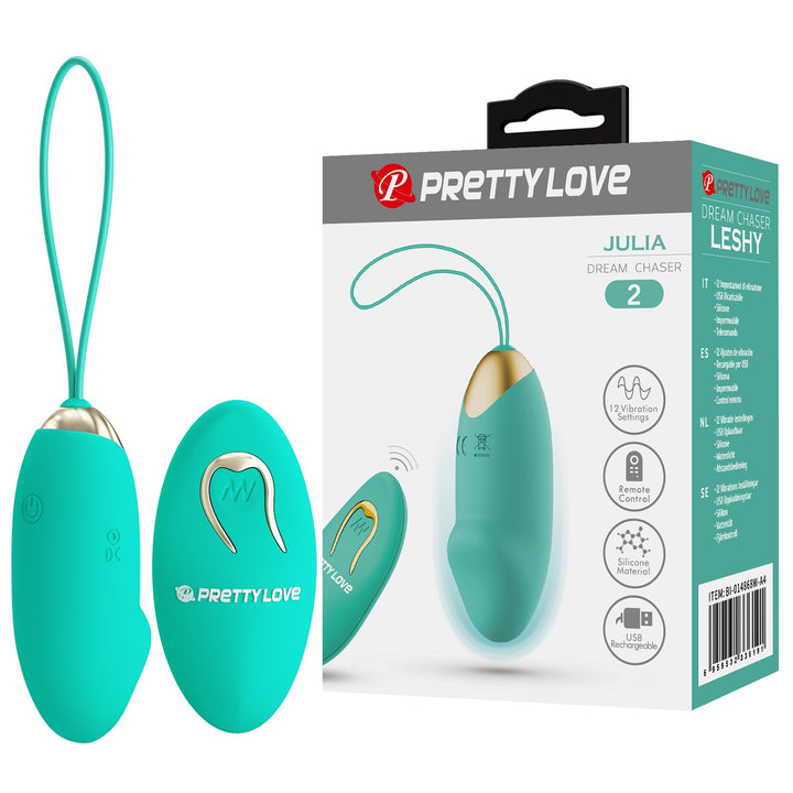 Pretty Love Julia Rechargeable Vibrating Egg with Remote
