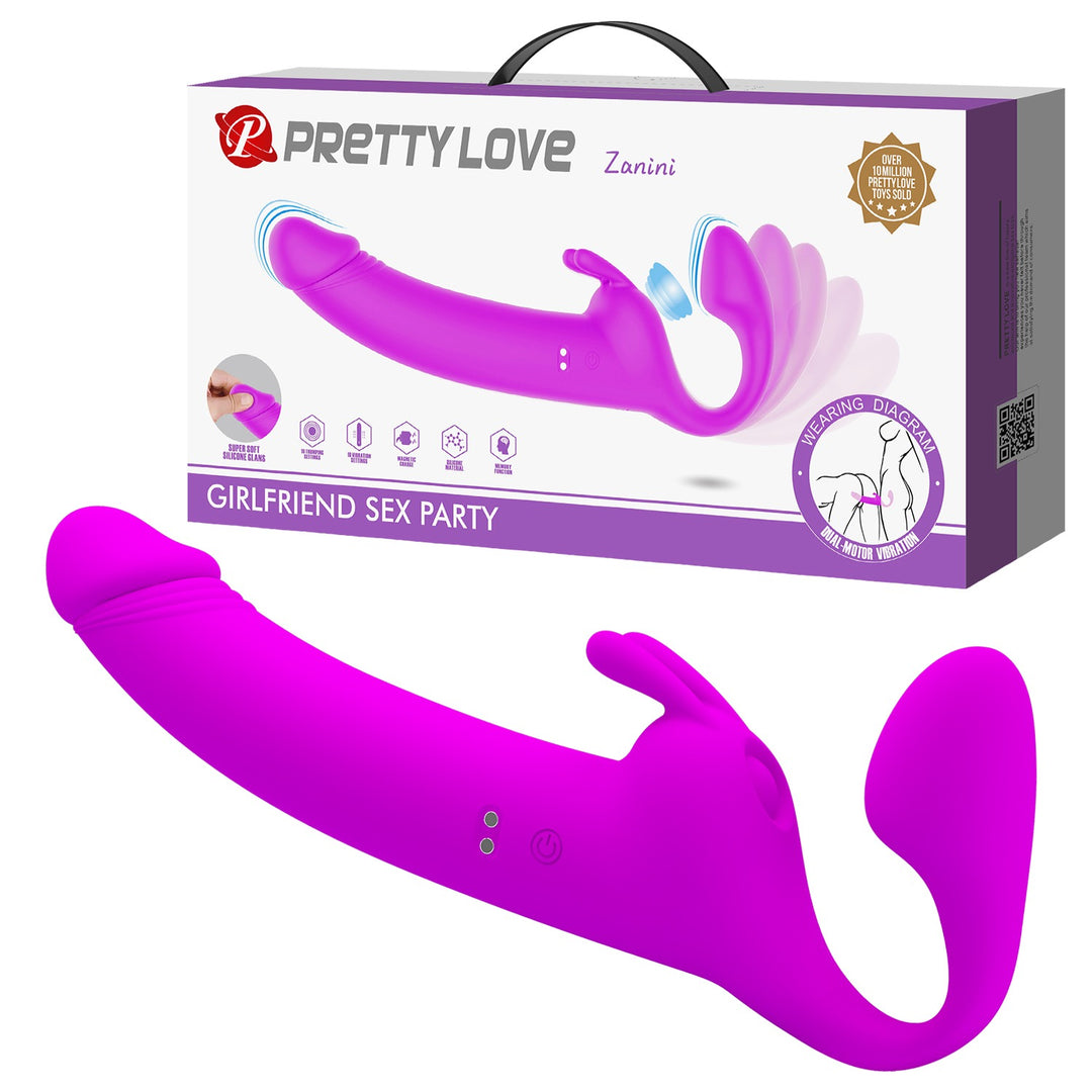 Pretty Love Girlfriend Sex Party Strapless Strap-On