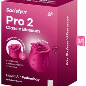 Satisfyer Pro 2 Classic Blossom Rose Clitoral Stimulator - Pink