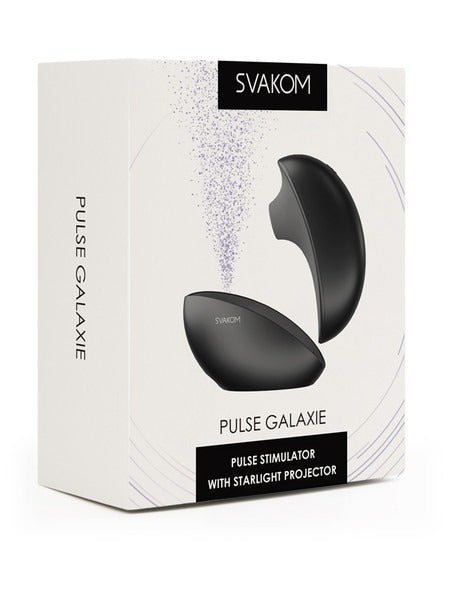 Svakom Pulse Galaxie Clitoral Stimulator with Light Projector - Black