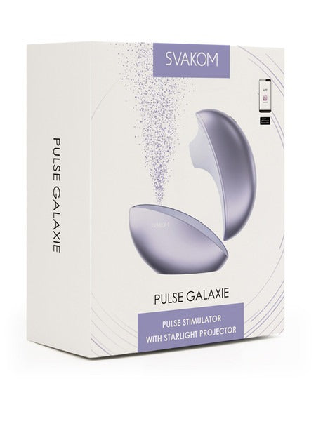 Svakom Pulse Galaxie Clitoral Stimulator with Light Projector - Lilac