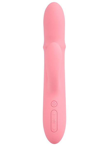 Svakom Mora Neo Rabbit Vibrator with Thrusting Beads - Peach Pink