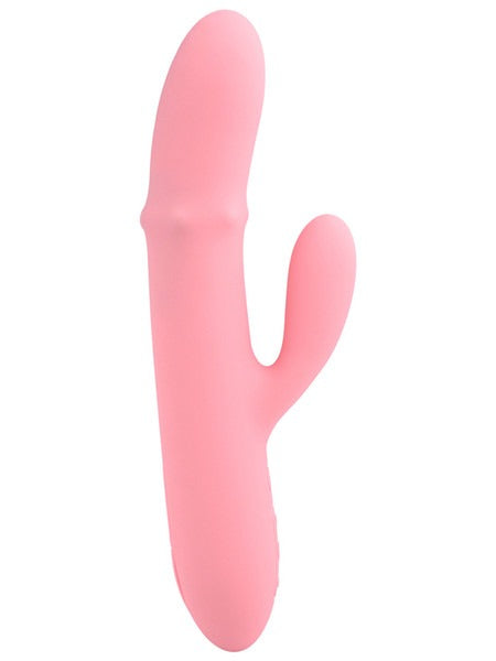 Svakom Mora Neo Rabbit Vibrator with Thrusting Beads - Peach Pink