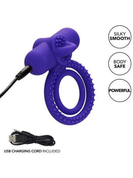 Calexotics Dual Climaxer Rechargeable Vibrating Cock Ring