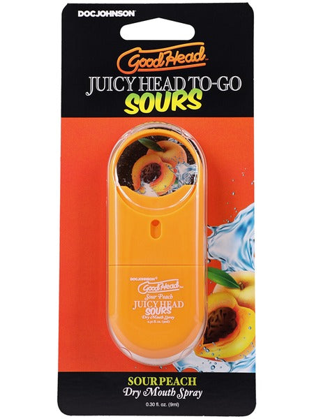 GoodHead Juicy Head To-Go Sour Dry Mouth Spray 9ml - Peach