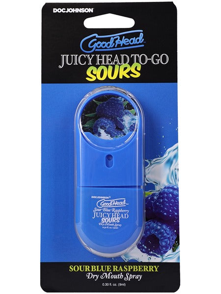 GoodHead Juicy Head To-Go Sour Dry Mouth Spray 9ml - Blue Raspberry