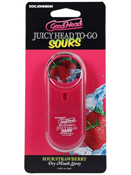 GoodHead Juicy Head To-Go Sour Dry Mouth Spray 9ml - Strawberry