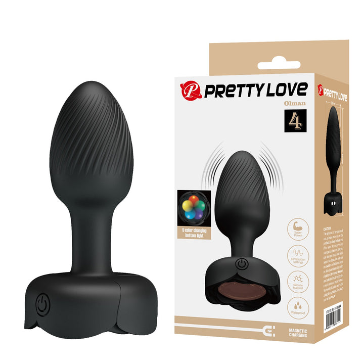 Pretty Love Olman 4 Rechargeable LED Light Butt Plug - Butt Plug - Australia - Sexy Devil