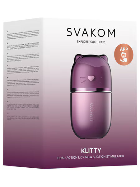 Svakom Klitty Dual Action Licking & Suction Stimulation