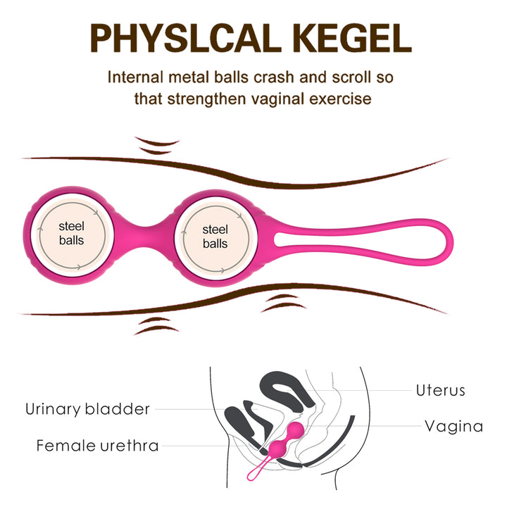 y.Love Julia-Fit 2pc Dewdrop Weighted Kegel Set 2pc - Kegel Balls - Australia - Sexy Devil