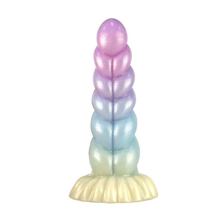 Liquid Silicone 8.3'' Twirly Dildo with Suction Cup
