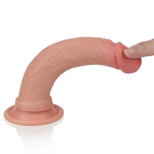 Lovetoy Dual Layered 7" Silicone Nature Cock