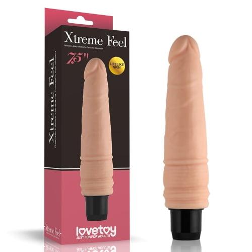 Lovetoy 7.5'' Xtreme Real Feel Cyberskin Dildo Vibrator