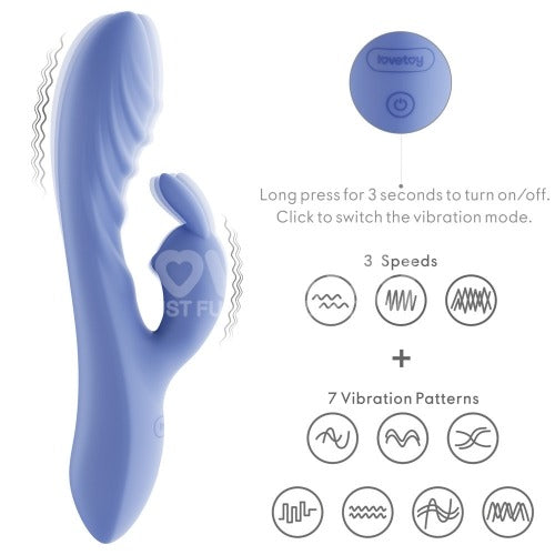 Lovetoy Swirl Rechargeable Rabbit Vibrator - Rabbit Vibrator - Australia - Sexy Devil