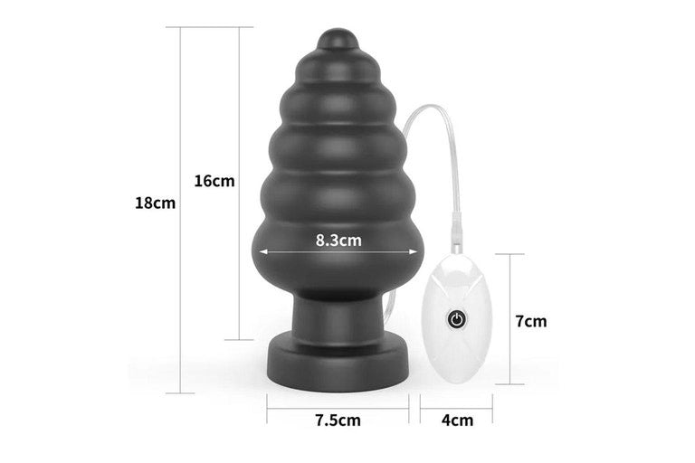 Lovetoy Products 7'' King Sized Vibrating Anal Cracker Butt Plug