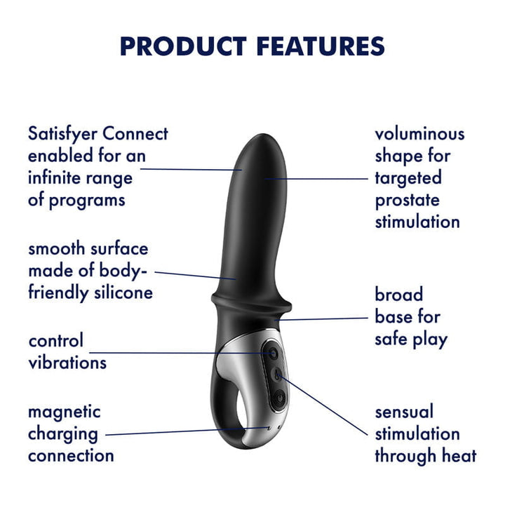 Satisfyer Hot Passion Vibrator with App Control - Black