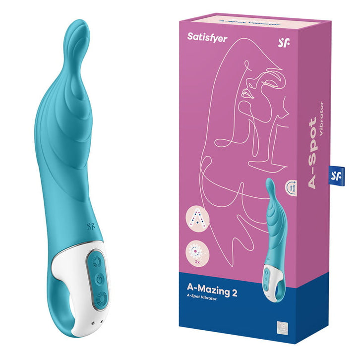 Satisfyer A-Mazing 2 A-Spot Vibrator - Turquoise