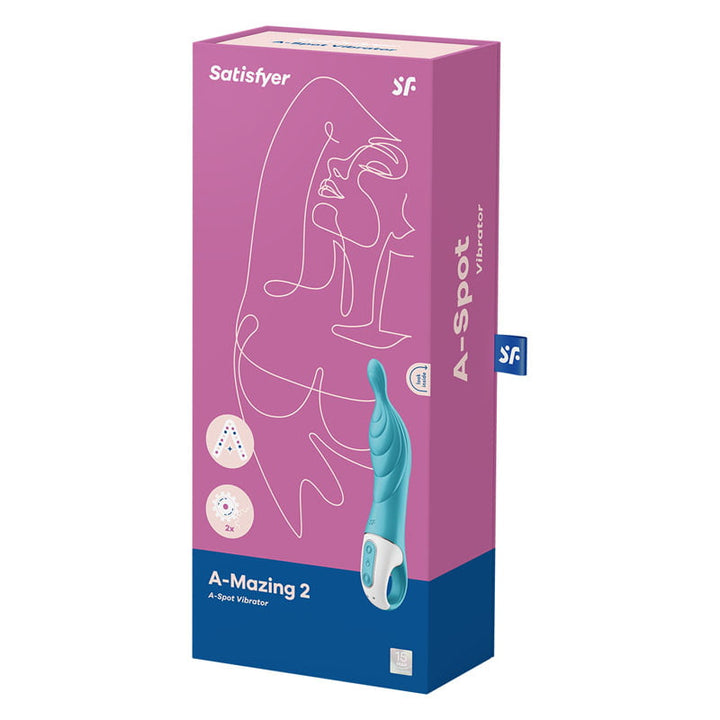 Satisfyer A-Mazing 2 A-Spot Vibrator - Turquoise