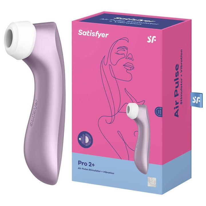 Satisfyer Pro 2+ Clitoral Stimulator + Vibration - Purple