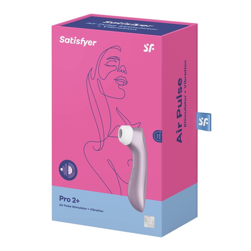 Satisfyer Pro 2+ Clitoral Stimulator + Vibration - Purple