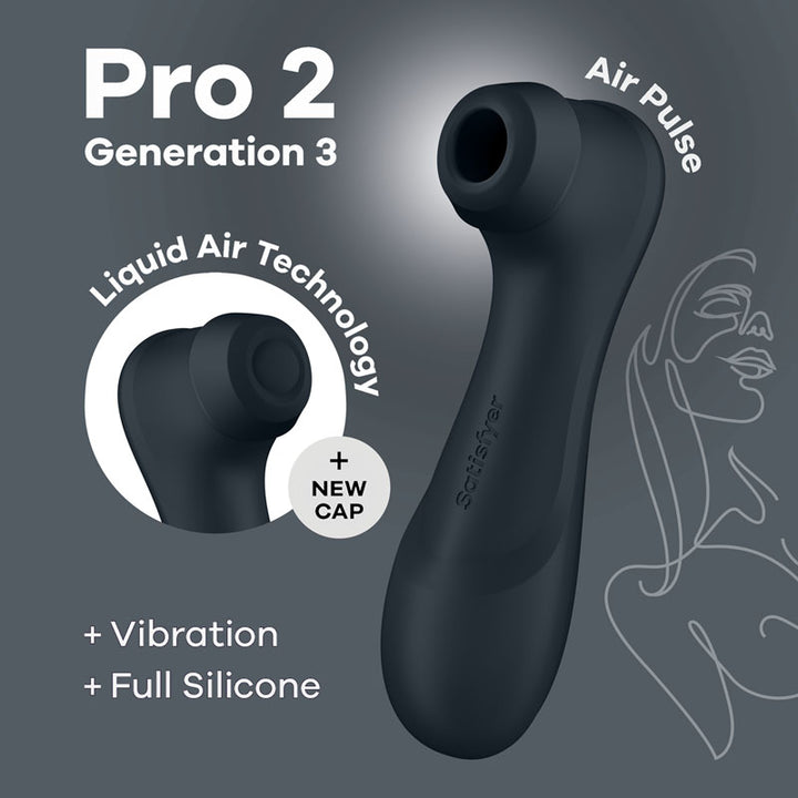 Satisfyer Pro 2 Gen 3 Liquid Air Pulse Clitoral Stimulator