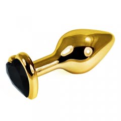 Lovetoy Rosebud Heart Metal Plug - Gold